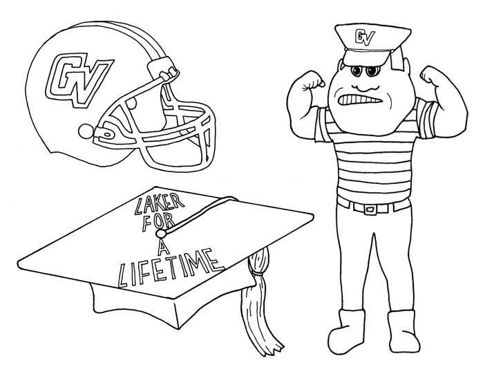 Coloring Page of GVSU